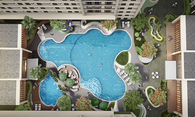 Sonrisa Gardens, swimming pool, Palawan, condominium